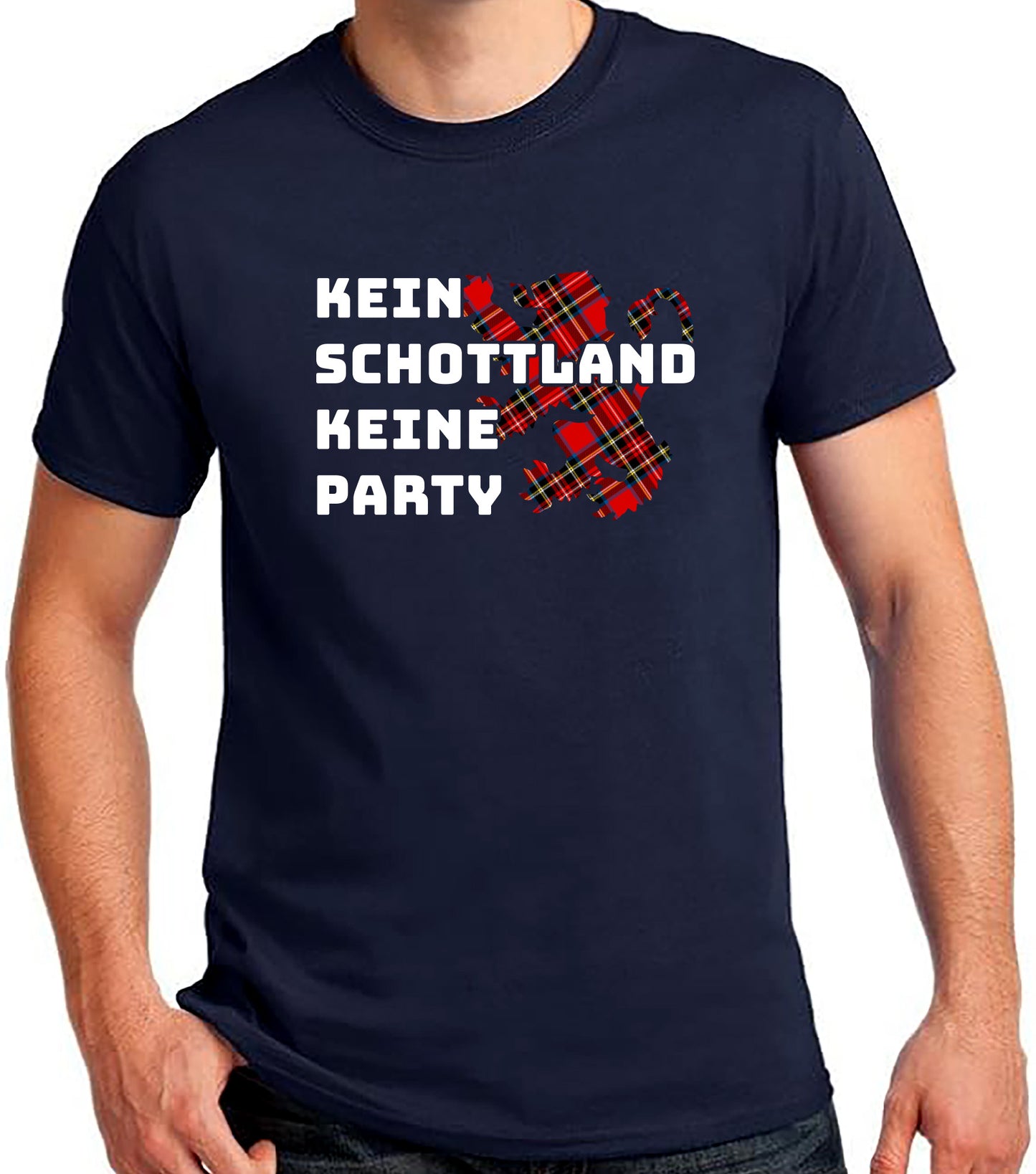 Tartan Lion Kein Schottland Keine Party 2024 T-Shirt | No Scotland No Party Scottish Scotland Football Tee TShirt | Germany