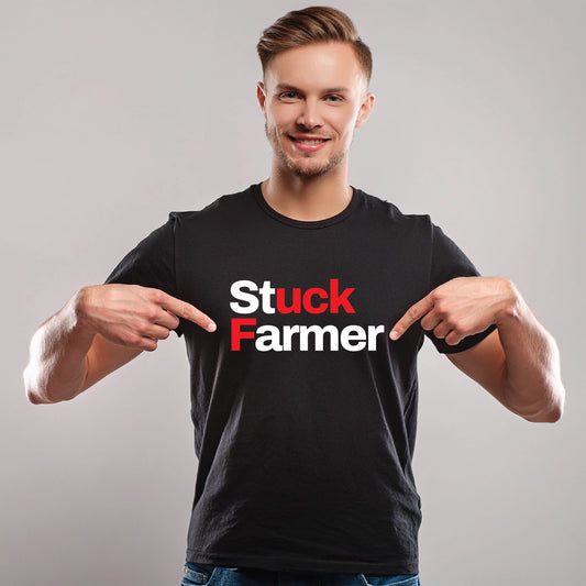 Stuck Farmer T-Shirt A | Fuck Starmer Tee | Funny Anti Labour t-shirt | Conservative tshirt | Reform Tshirt