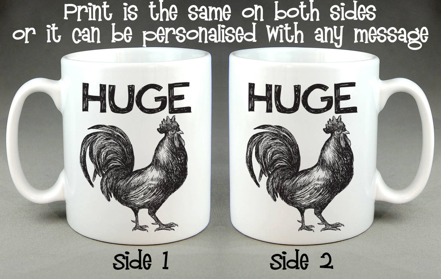 Huge Cock Mug - Birthday Gift Personalised