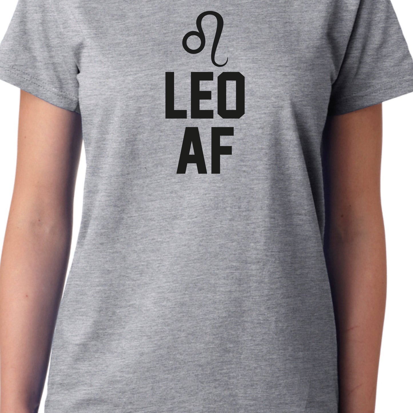 Leo AF T-Shirt Funny Birthday Zodiac Gift Star Sign tshirt