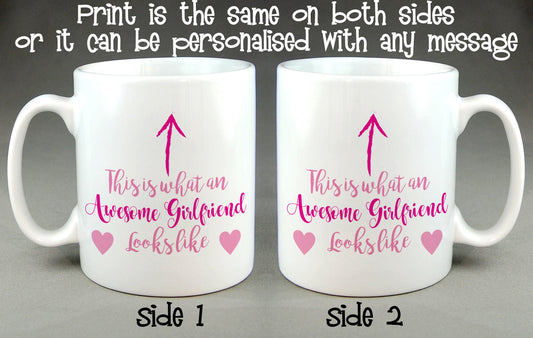 This is What an Awesome Girlfriend Looks Like Mug, Mother's Day, Valentine's Gift