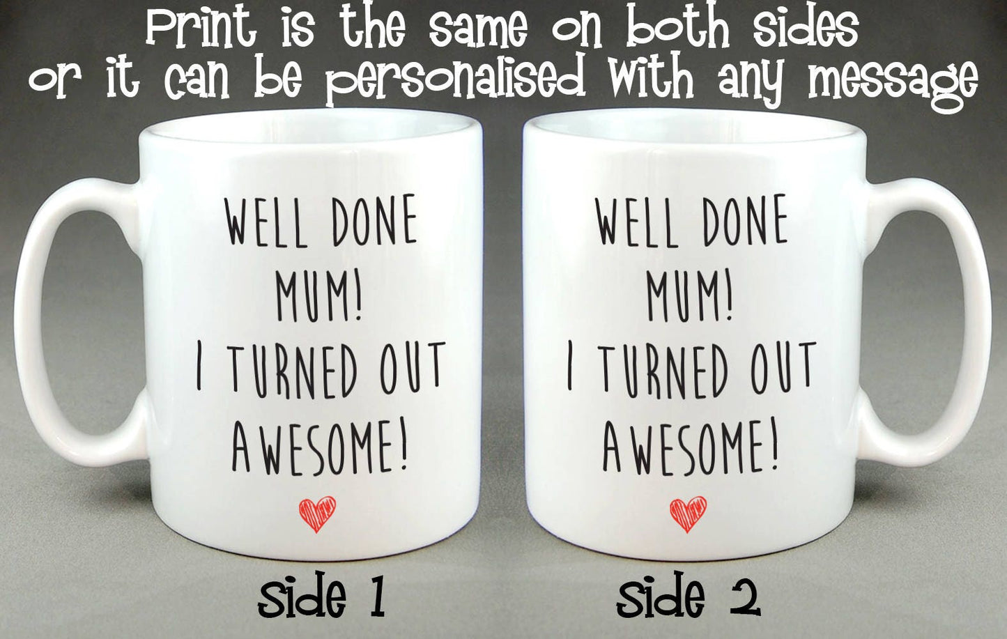 Well Done Mum I Turned Out Awesome Mug - Mother's Day Gift