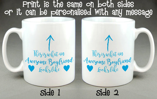 This is What an Awesome Boyfriend Looks Like Mug,Father's Day, Valentine's Gift