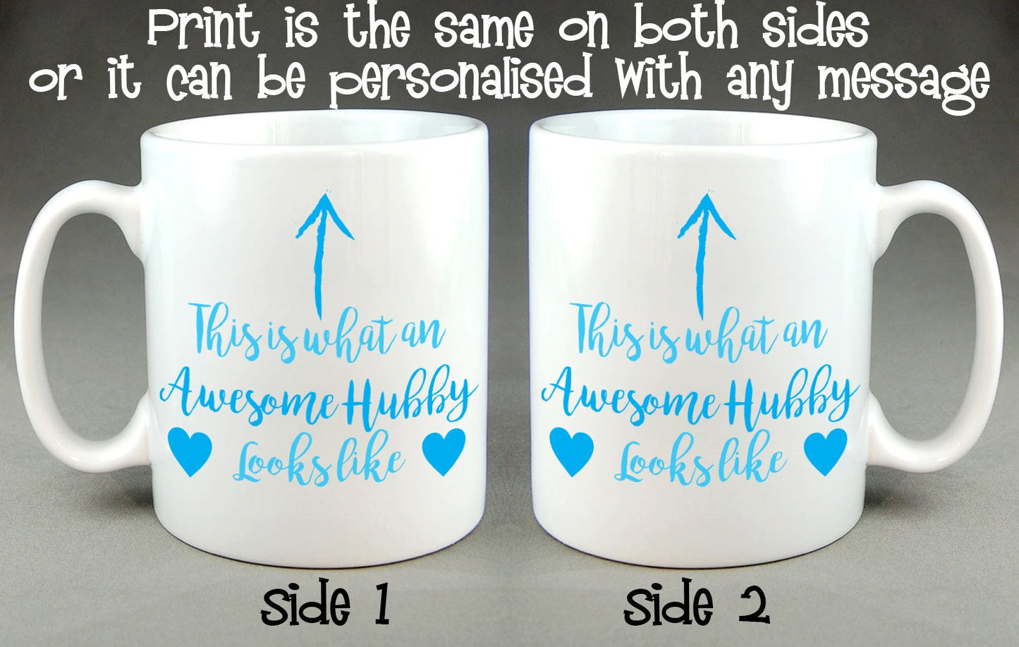 This is What an Awesome Hubby Looks Like Mug, Father's Day, Valentine's Gift