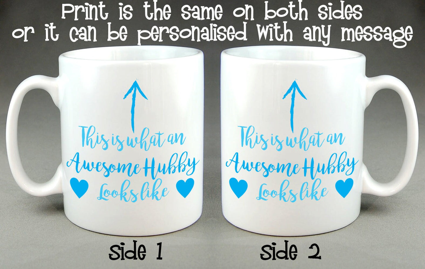 This is What an Awesome Hubby Looks Like Mug, Father's Day, Valentine's Gift