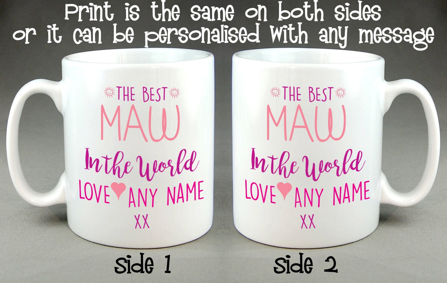 The Best Maw in the World Personalised Mug Scottish Mother's Day Gift