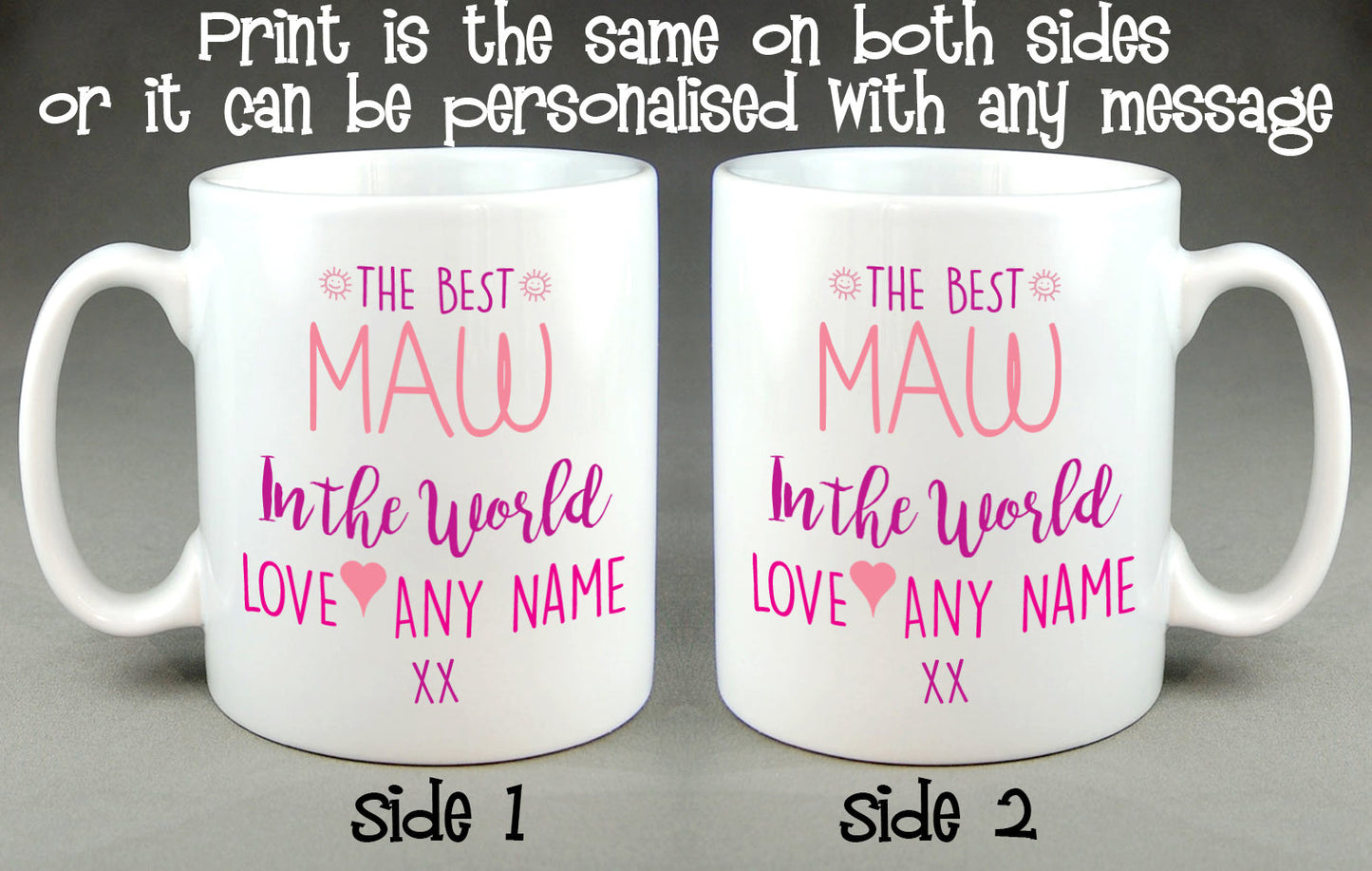 The Best Maw in the World Personalised Mug Scottish Mother's Day Gift