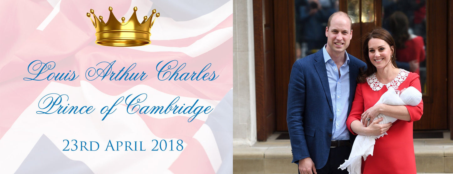 HRH Prince Louis Arthur Charles #1 - Royal Baby Mug Cup - William Kate Di Active