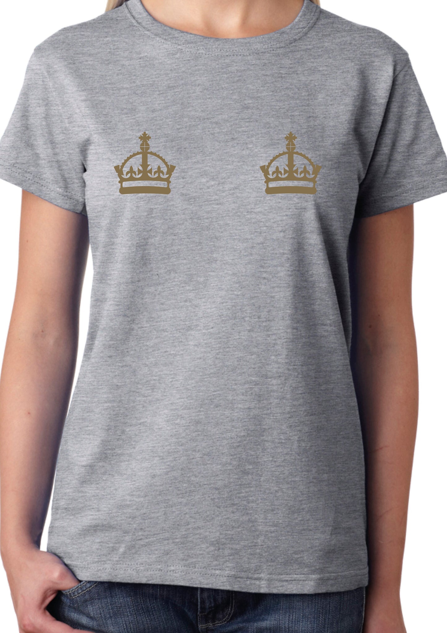 Royal Crown Boobs T-Shirt, Gold Harry Meghan Wedding Party