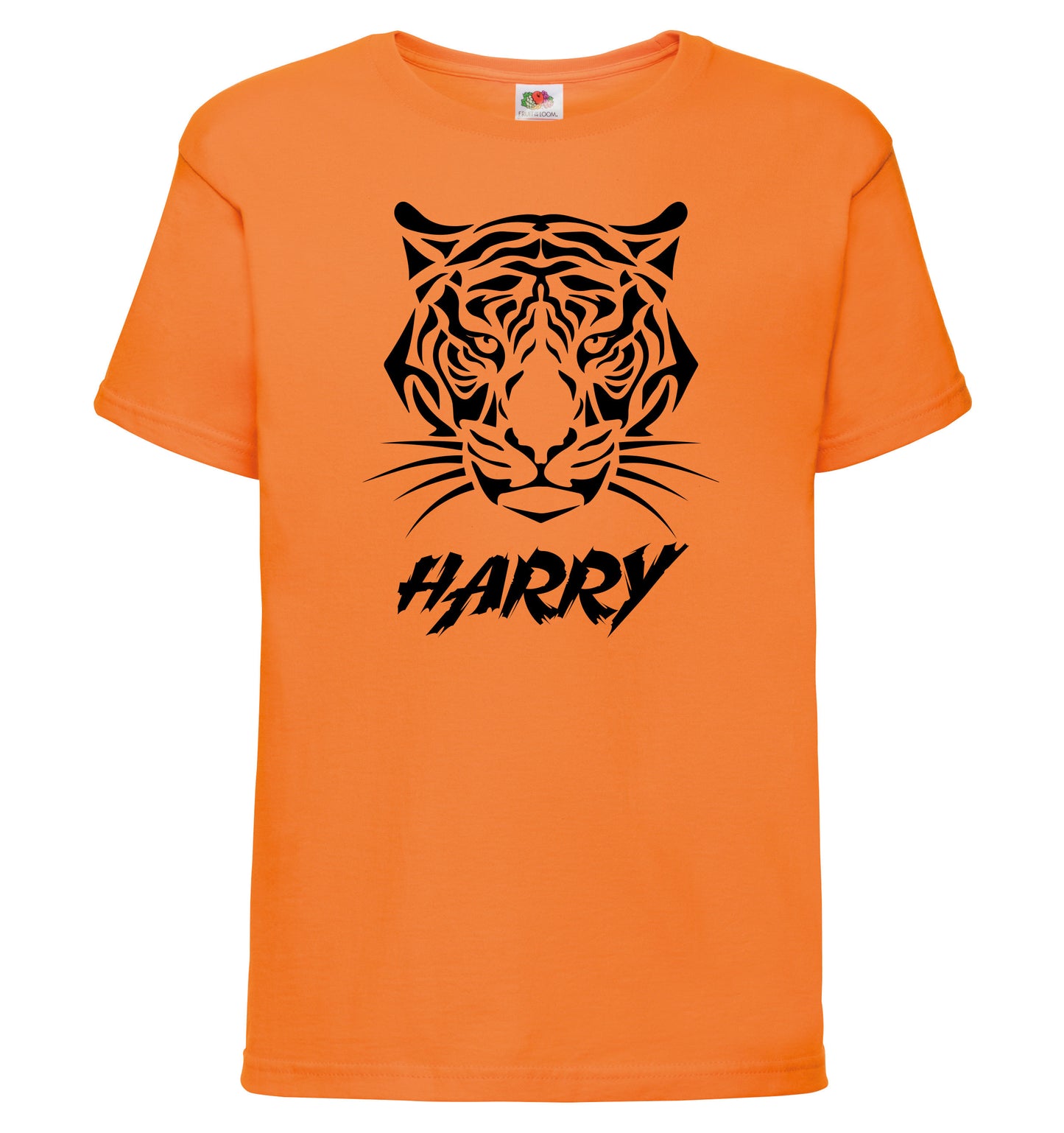 Kids Personalised TIGER T-Shirt - Any Name Children's Birthday or Christmas Gift