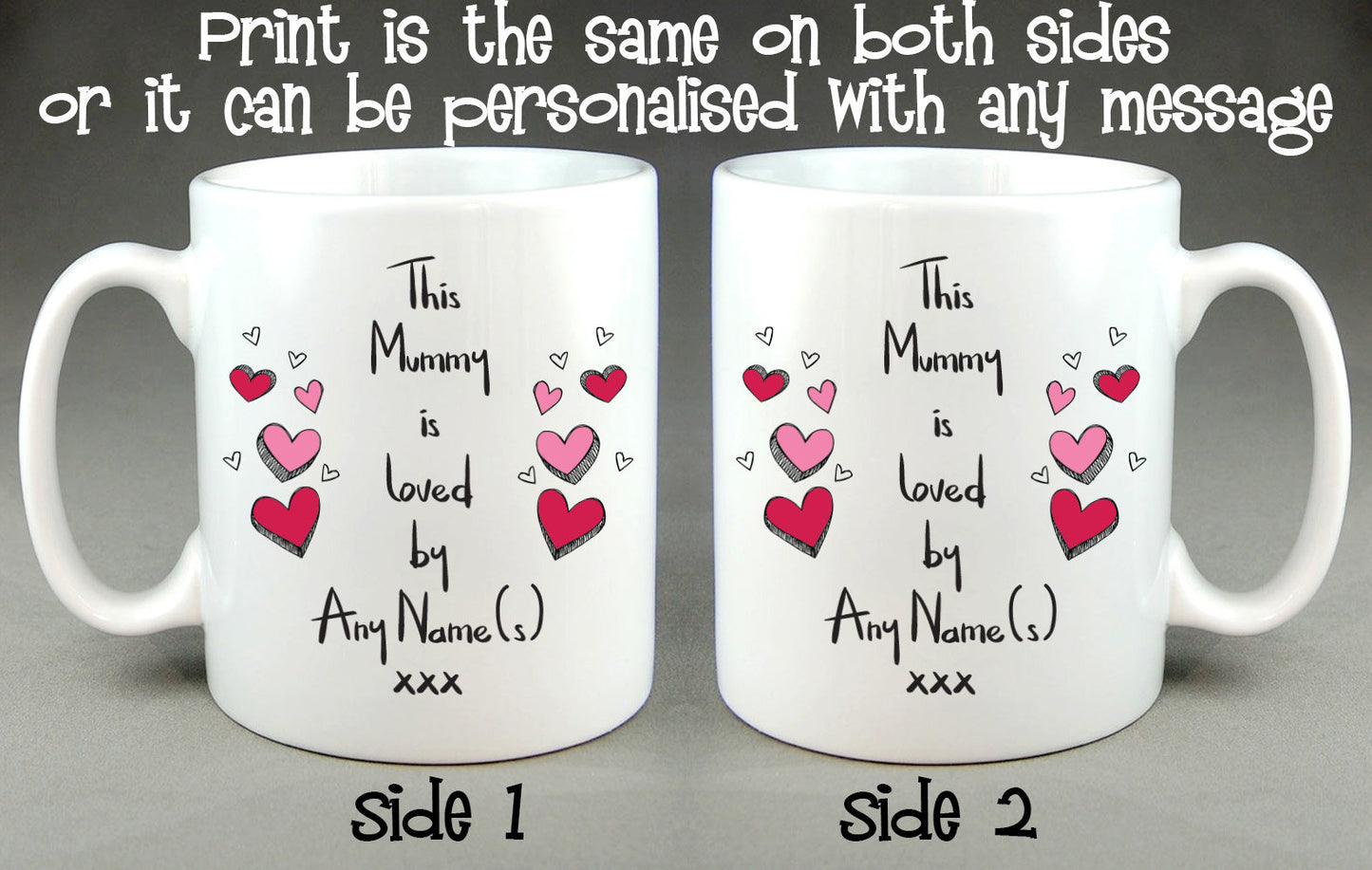 This Mummy Is Loved By (Any Name) Personalised Mug Mother's Day Gift
