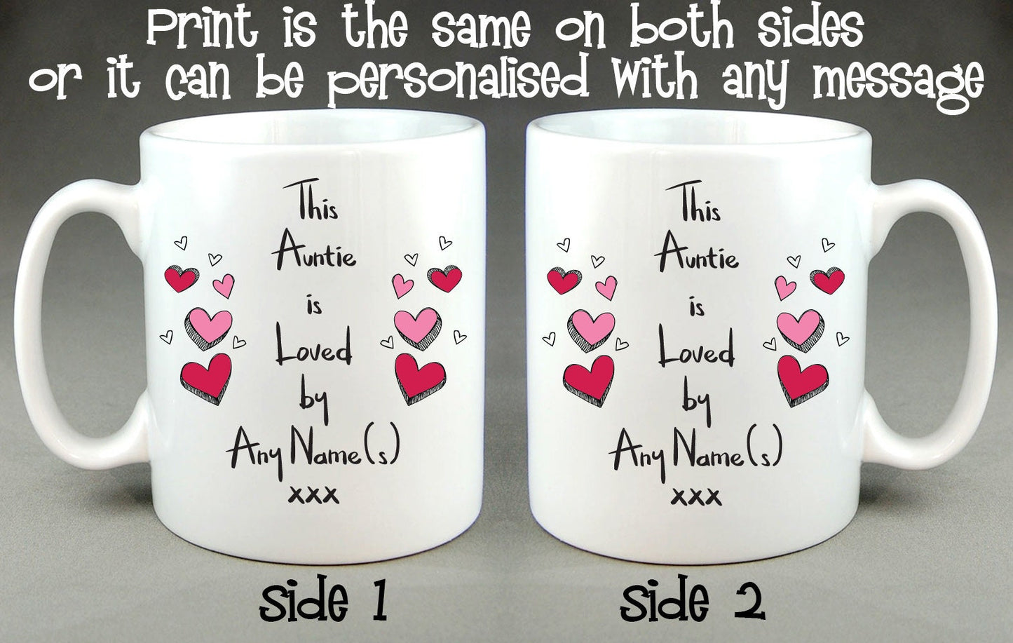 This Auntie Is Loved By (Any Name) Personalised Mug Mother's Day Birthday Gift