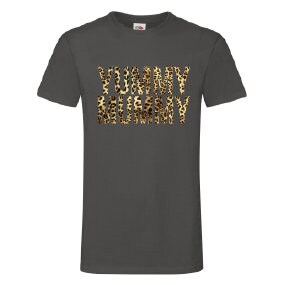 YUMMY MUMMY Leopard Print T-Shirt - Funny Cool Ladies or Mens (unisex)