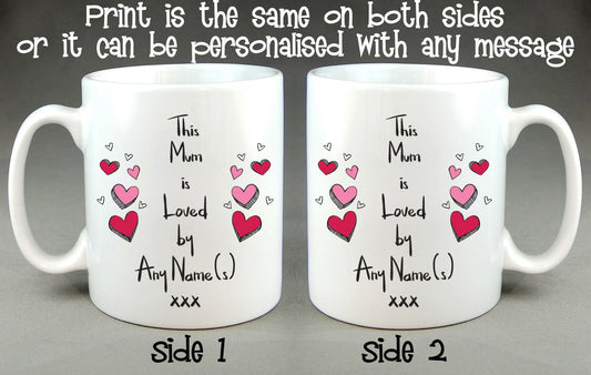 This Mum Is Loved By (Any Name) Personalised Mug Mother's Day Gift