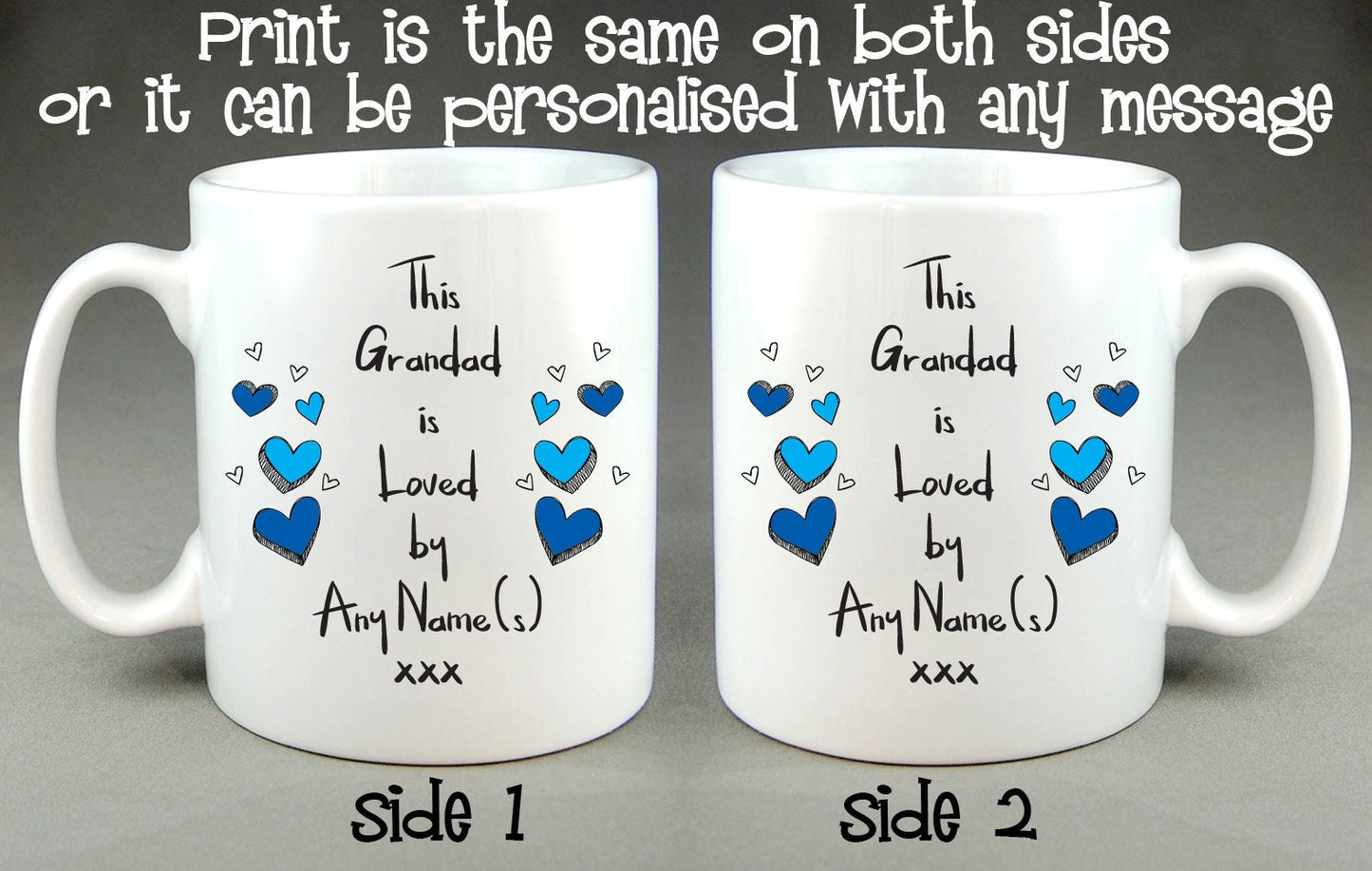 This Grandad Is Loved By (Any Name) Personalised Mug Father's Day Birthday Gift