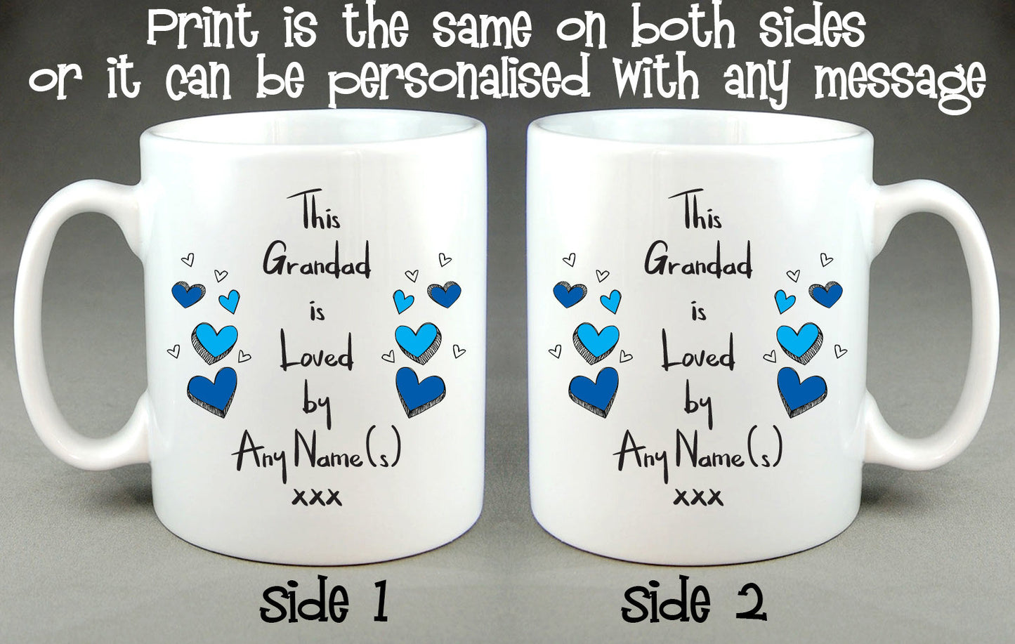 This Grandad Is Loved By (Any Name) Personalised Mug Father's Day Birthday Gift