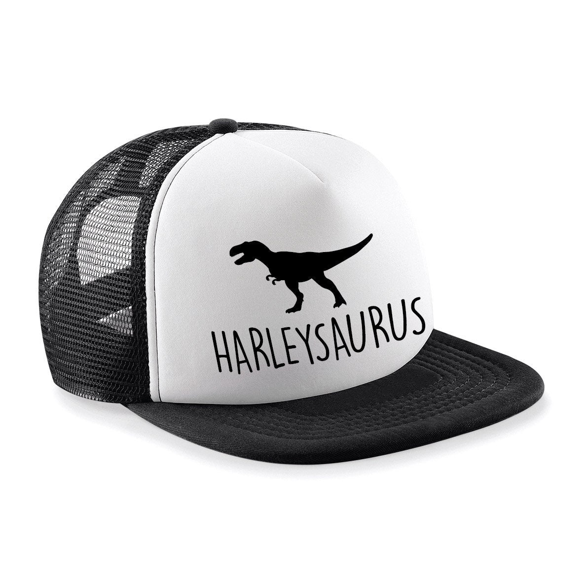 T-Rex Kids Personalised Dinosaur Trucker Hat B645B Snapback - Any Name Children's Birthday Dino