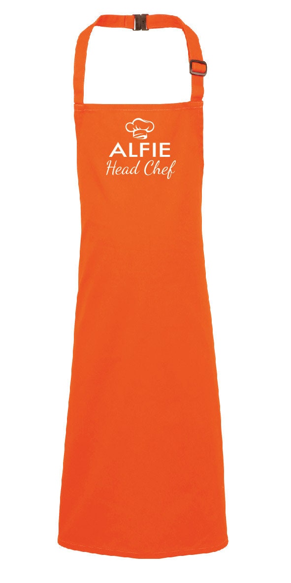 Personalised Kids "Head Chef" Apron PR149 - Customised with any name