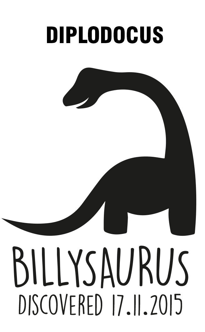 Personalised Dinosaur Digital Download | Custom Artwork for T-Shirts | Diplodocus T-Rex Pterodactyl Stegosaurus Velociraptor Triceratops