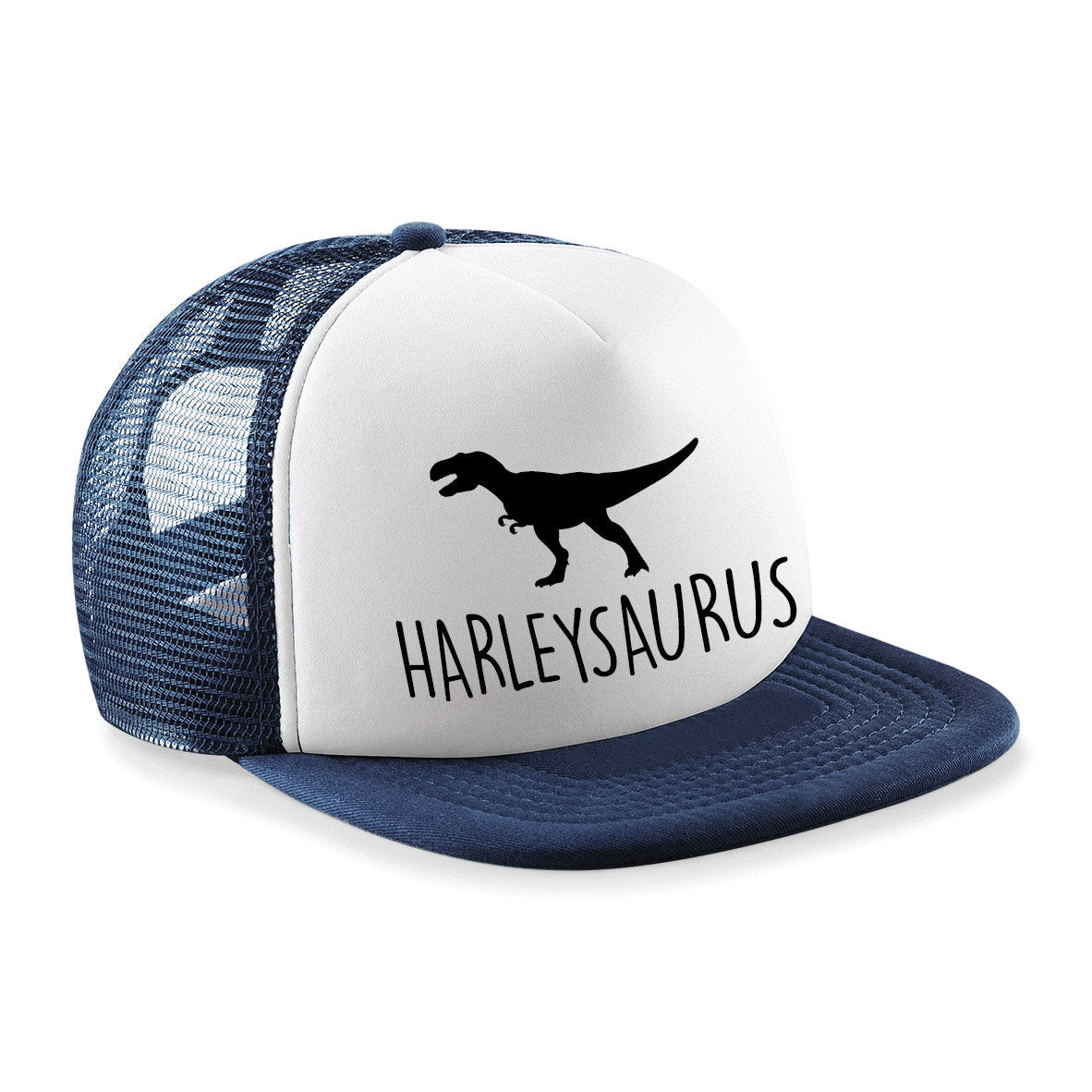 T-Rex Kids Personalised Dinosaur Trucker Hat B645B Snapback - Any Name Children's Birthday Dino