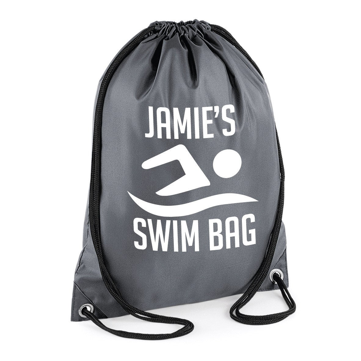 Kids Personalised SWIM Drawstring Gymsac BG005 - Any Name Children's Swimming