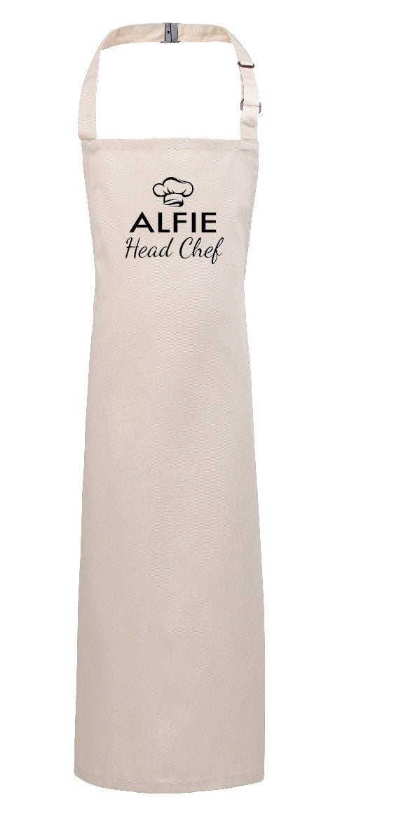 Personalised Kids "Head Chef" Apron PR149 - Customised with any name