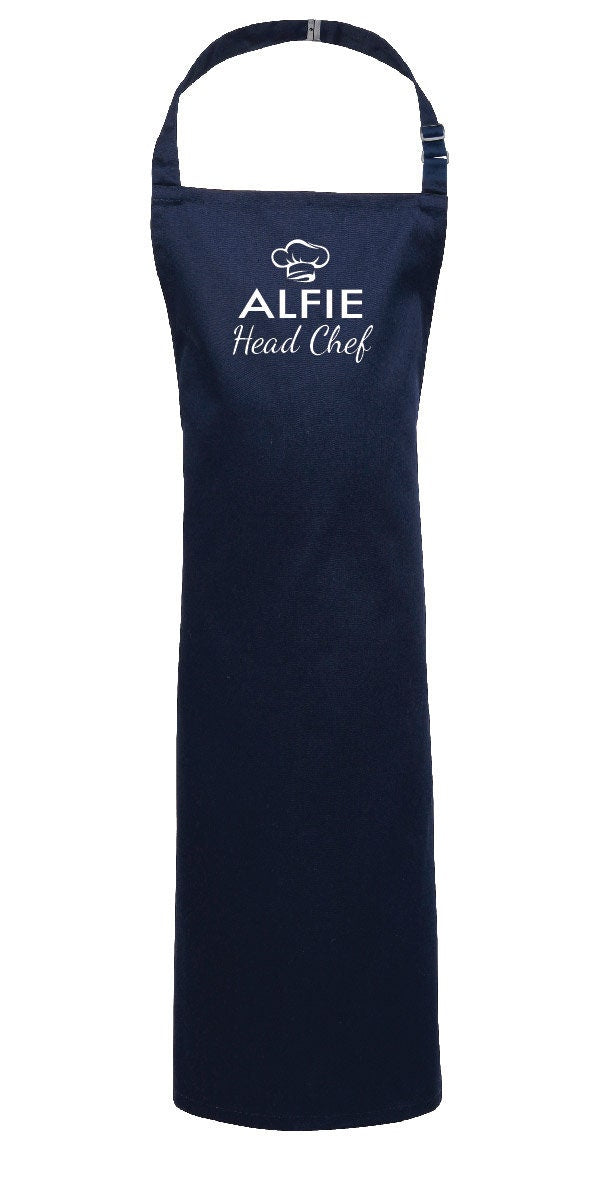 Personalised Kids "Head Chef" Apron PR149 - Customised with any name