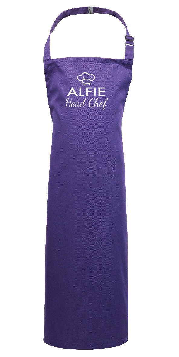 Personalised Kids "Head Chef" Apron PR149 - Customised with any name