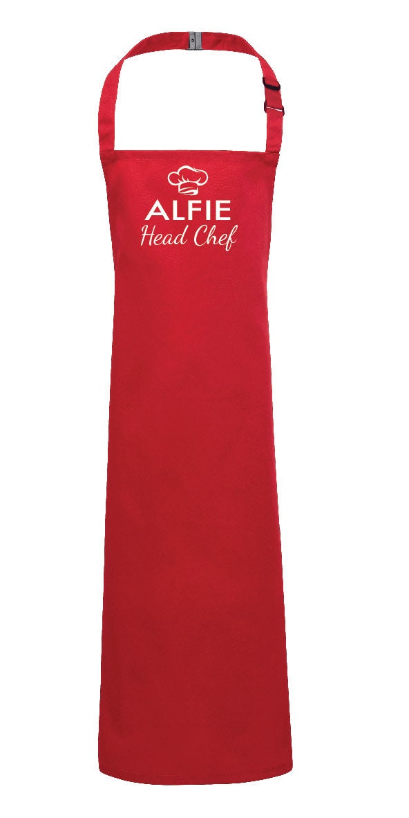 Personalised Kids "Head Chef" Apron PR149 - Customised with any name