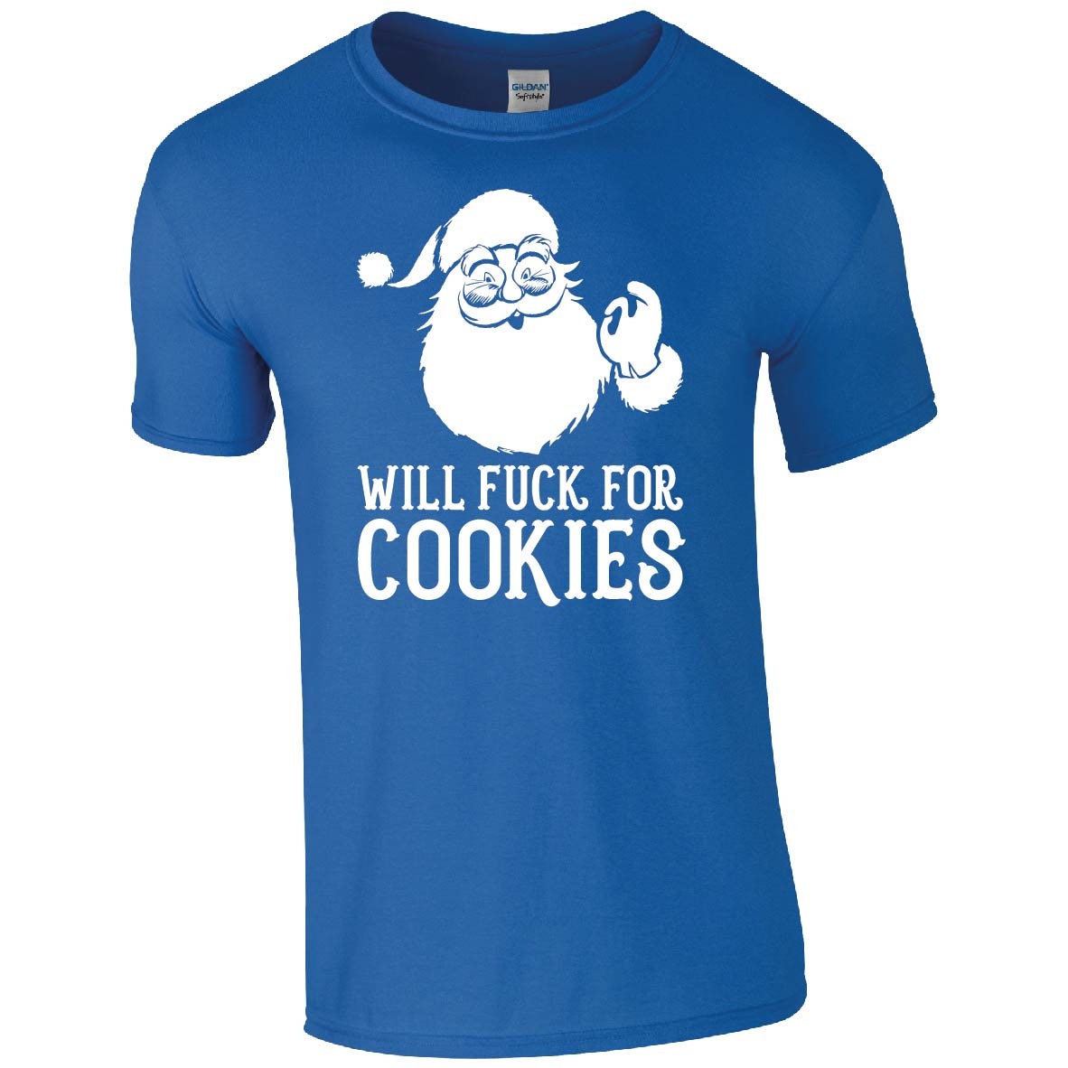 Will F*ck For Cookies T-Shirt, Rude, Funny Christmas, Santa Claus