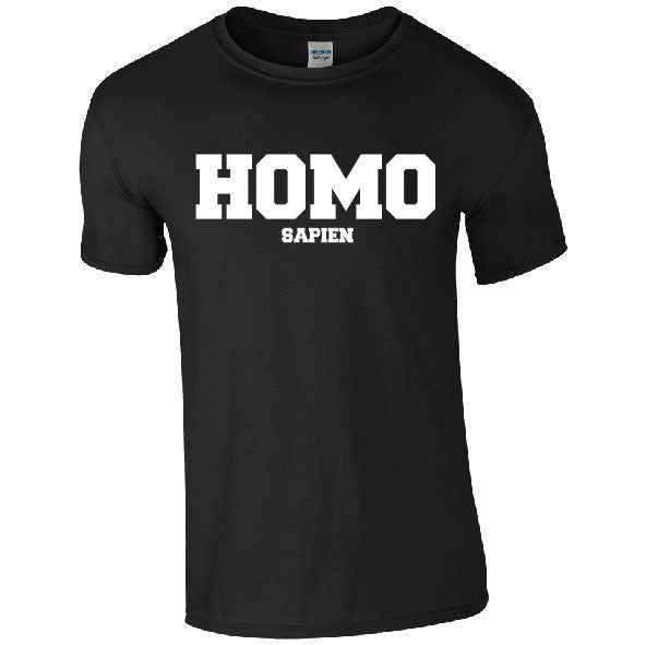 HOMO sapien T-Shirt - Cool Funny LGBTQ+ Slogan Pride Tee