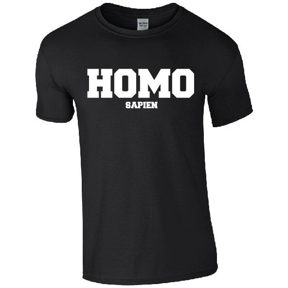 HOMO sapien T-Shirt - Cool Funny LGBTQ+ Slogan Pride Tee