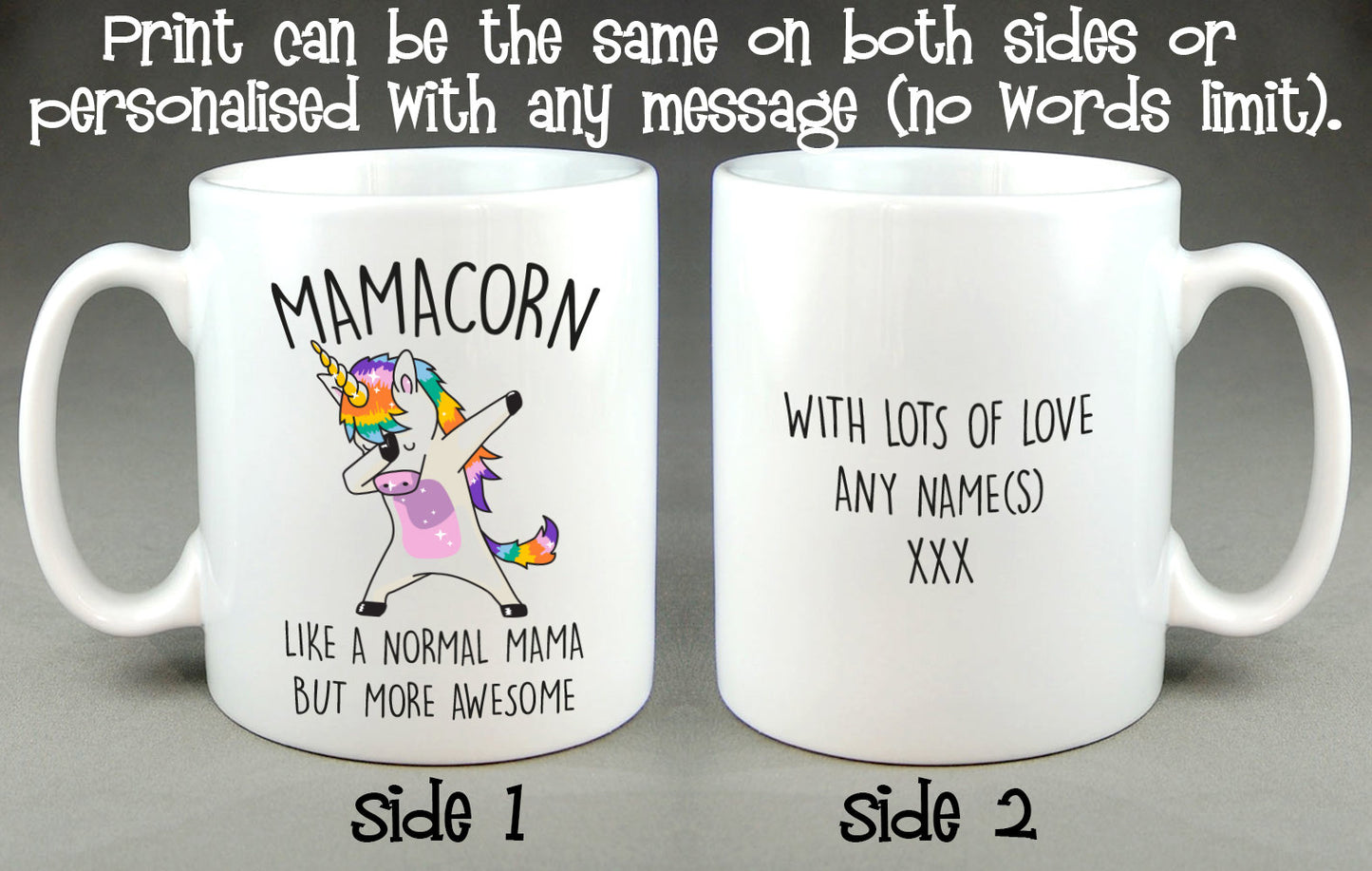 Mamacorn Mug - Awesome Mother's Day Gift, Cool, Funny, Unicorn Cup for Mama