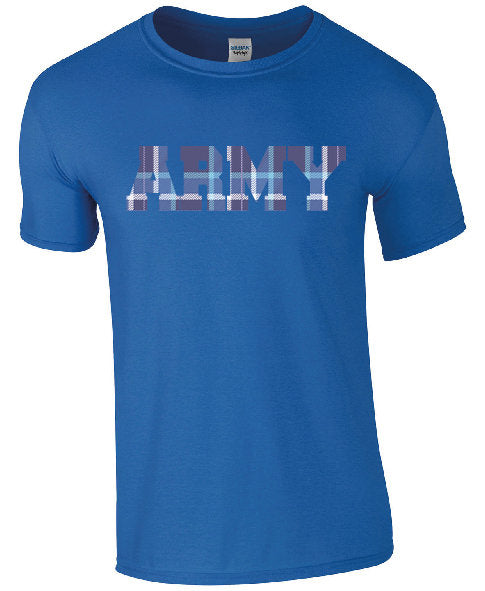 Tartan Army Scotland 2021 T-Shirt | Euro Scottish Tartan Print Tshirt | Tartan Tee