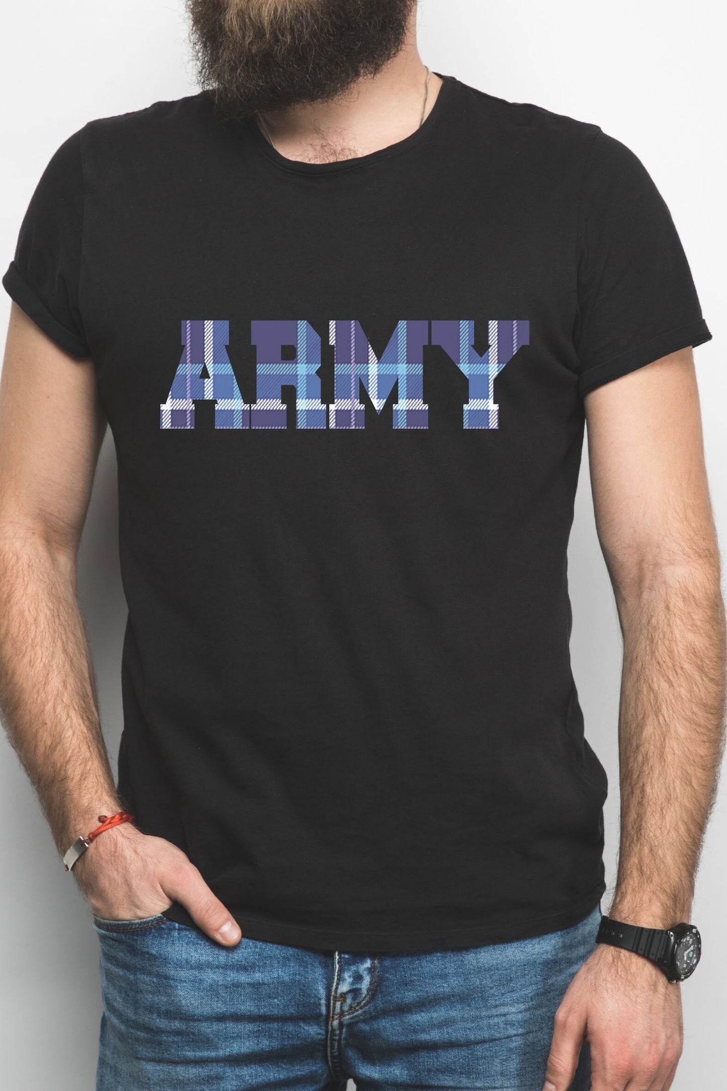 Tartan Army Scotland 2021 T-Shirt | Euro Scottish Tartan Print Tshirt | Tartan Tee