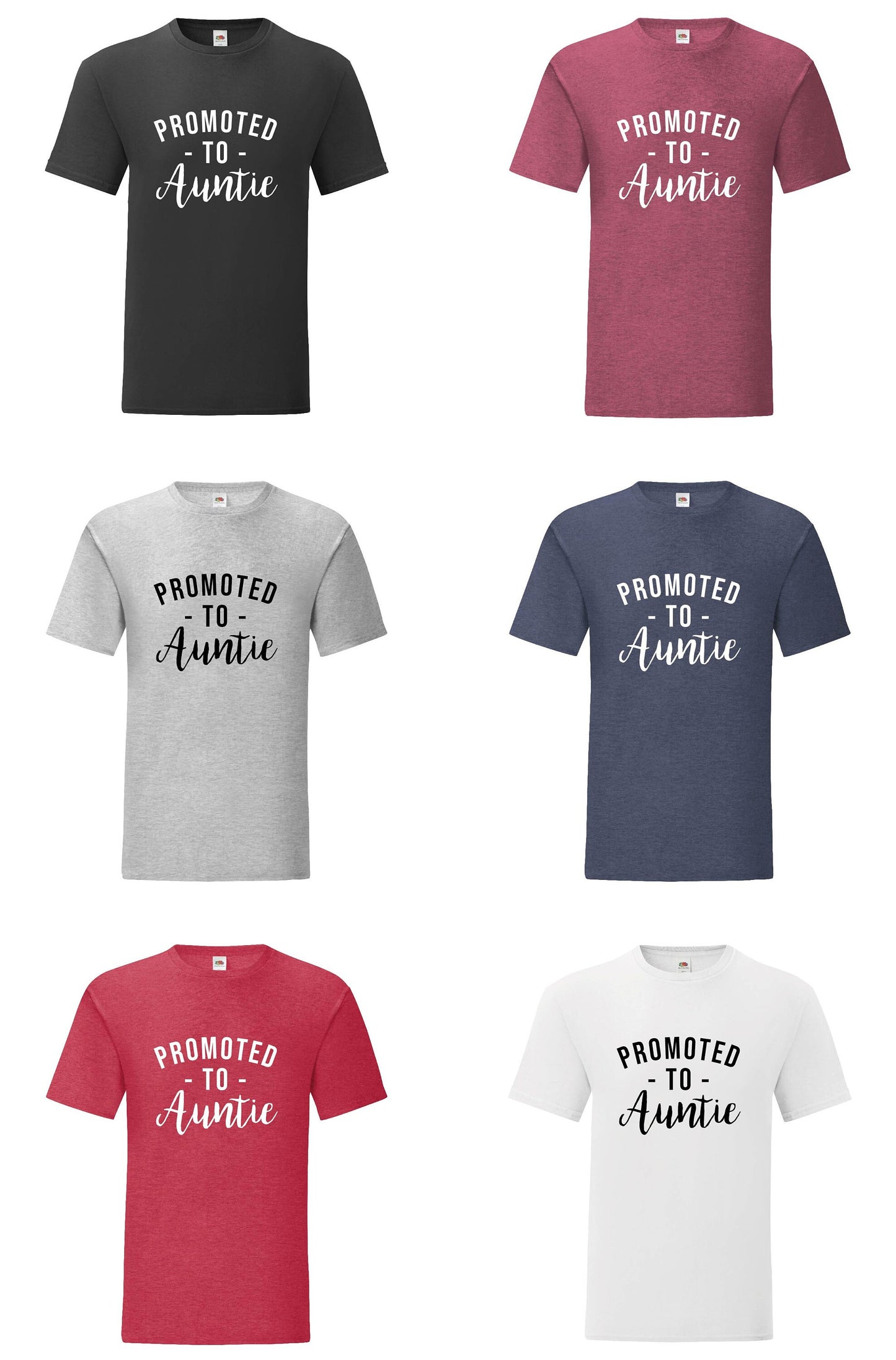 Promoted to Auntie T-Shirt | New Aunt Gift Tee |