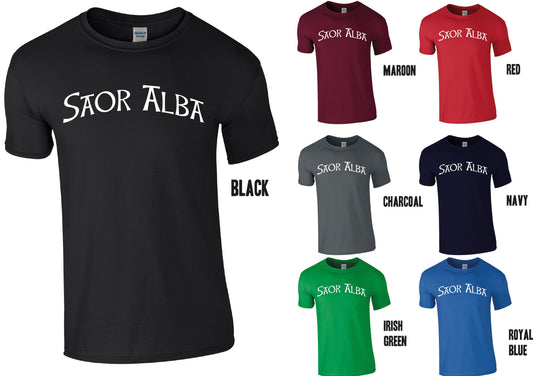 Saor Alba T-Shirt | Alba Gu Braith | Scottish Independence | Scotland Tee | Yes | IndyRef2 tshirt