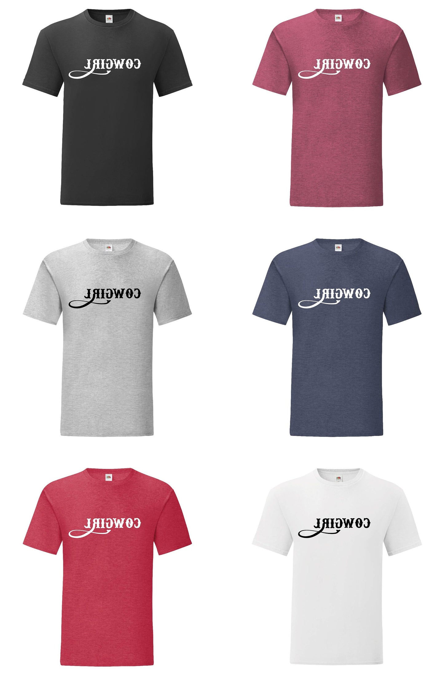 Reverse Cowgirl T-Shirt | Funny Rude Slogan Tee | Mirrored Selfie
