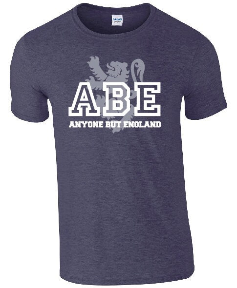 ABE Anyone But England Lion Rampant T-Shirt | Sarcastic Scottish Scotland Football Tee TShirt
