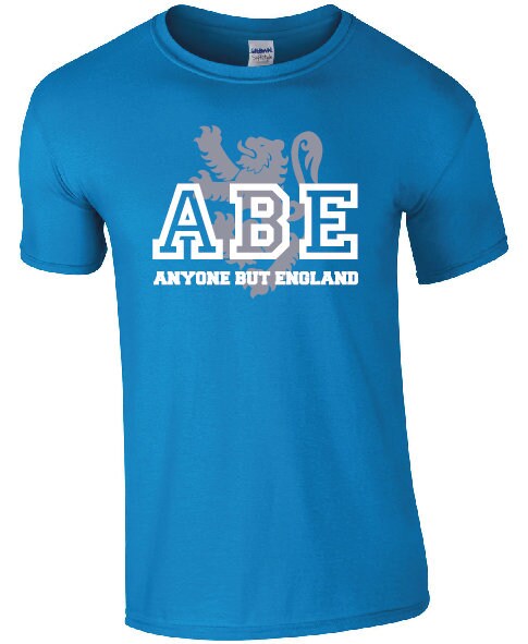 ABE Anyone But England Lion Rampant T-Shirt | Sarcastic Scottish Scotland Football Tee TShirt