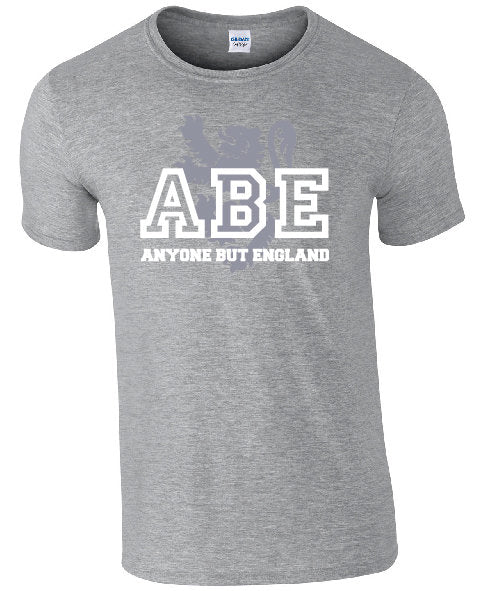 ABE Anyone But England Lion Rampant T-Shirt | Sarcastic Scottish Scotland Football Tee TShirt
