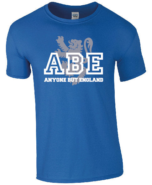 ABE Anyone But England Lion Rampant T-Shirt | Sarcastic Scottish Scotland Football Tee TShirt