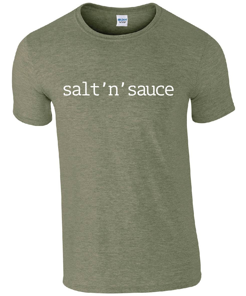 Salt 'n' Sauce T-Shirt | Funny Scottish Slang Slogan Scotland Father's Day Tshirt
