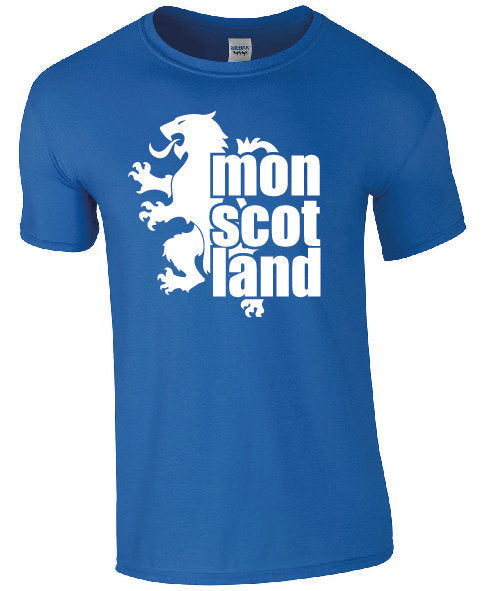 Mon Scotland Lion Rampant T-Shirt | Sarcastic Scottish Scotland Football Tee TShirt