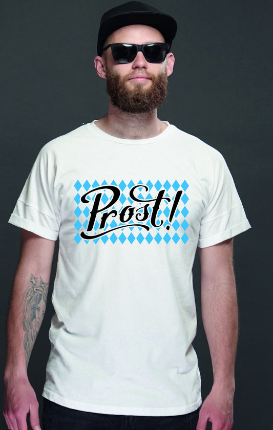 Prost! T-Shirt | Cool Oktoberfest tee | German Bavarian tshirt | October | Cheers | Beer Bier