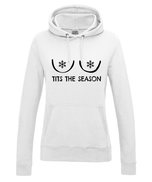 Tits The Season B Hoodie Cartoon Boobs JH001/JH001F Funny Rude Alternative Christmas Jumper Sweater Xmas Hooded Top