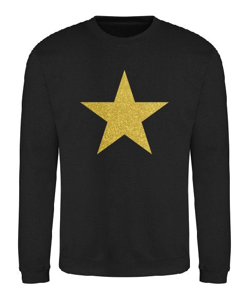 Glitter Star Sweatshirt JH030 Pastel Colours Jumper Pastel Colours Sweater