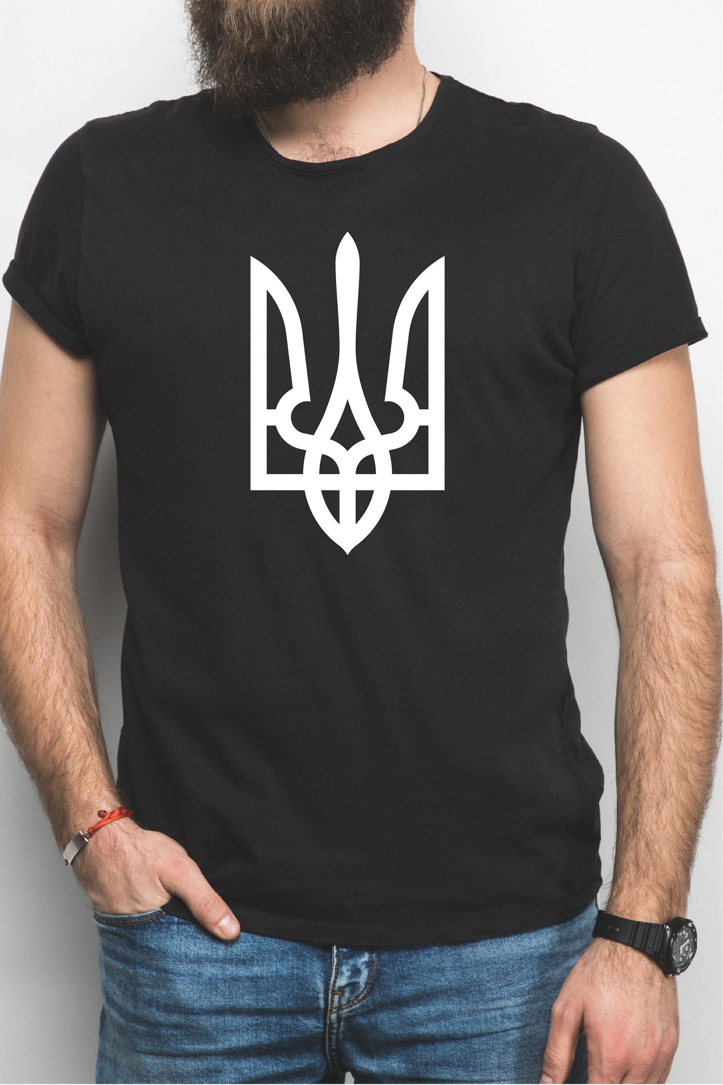Ukraine Coat of Arms Charity T-Shirt |  Love Ukraine Tee | Anti-Putin tshirt | Charity tshirt