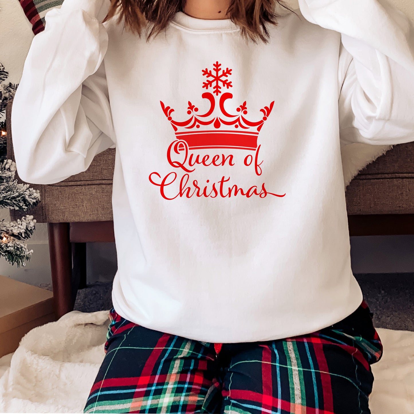 Queen of Christmas Sweatshirt RX301 Funny Alternative Christmas Jumper Sweater Xmas
