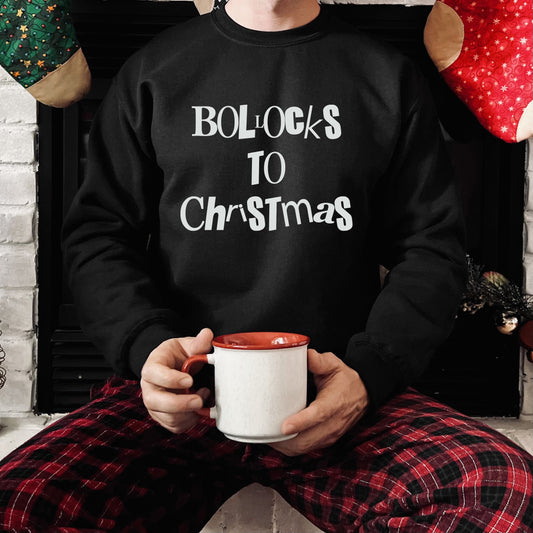 Bollocks to Christmas Sweatshirt JH030 Rude Offensive Jumper